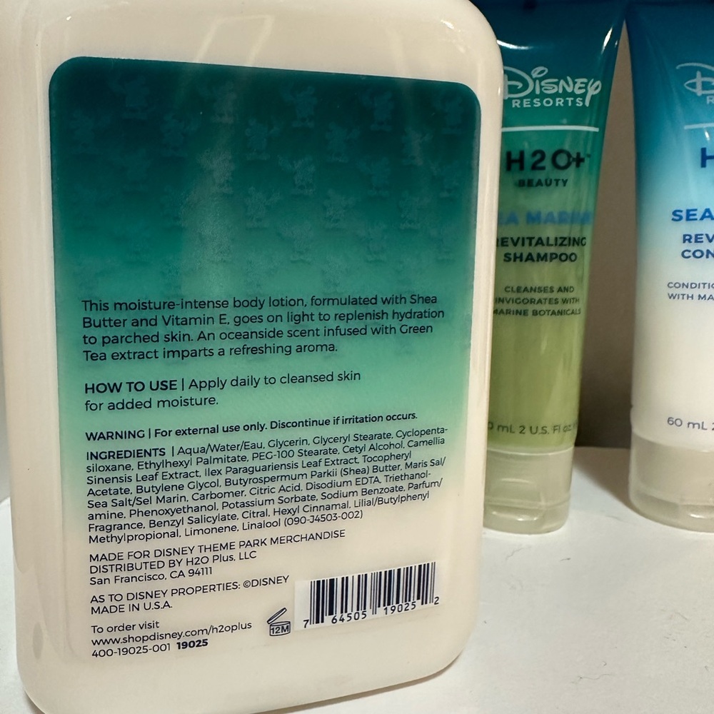Disney Resorts x H2O+ | Sea Salt Body Lotion, Full Size, 12oz - Picture 2 of 2